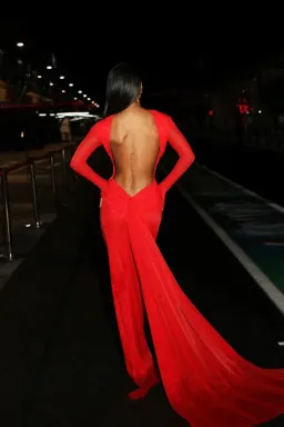 EFFIE KATS MONACO GOWN RED SIZE 10 (M) for rent on The Volte - image 2