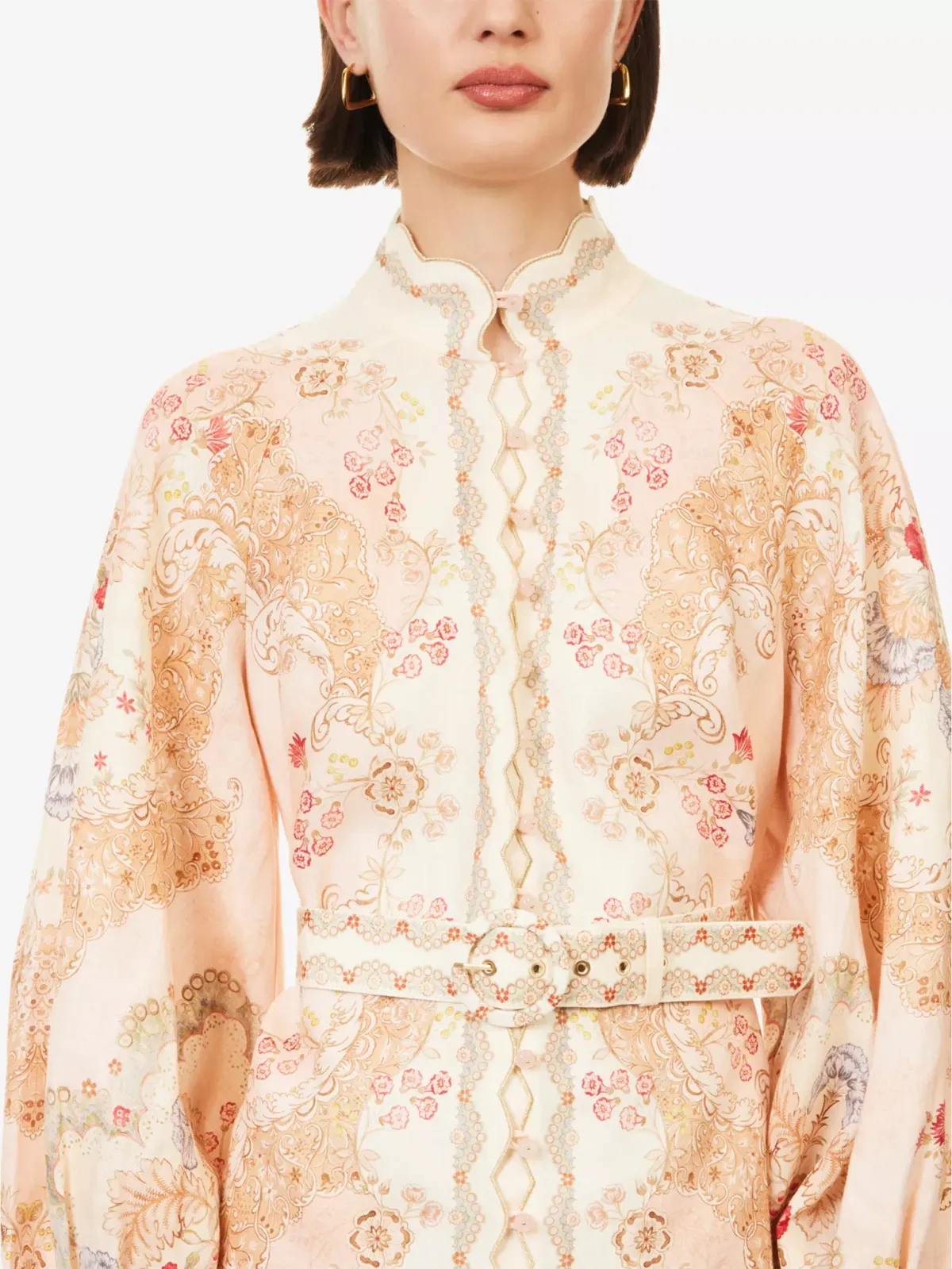 Zimmermann The Daylight Mini Dress in Wallpaper Floral Blush size 3 au 14 - Image 4