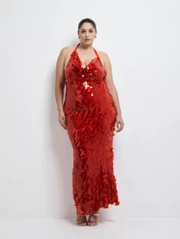 Sheike Jessica Maxi Dress size 18 Red for rent on The Volte - image 1
