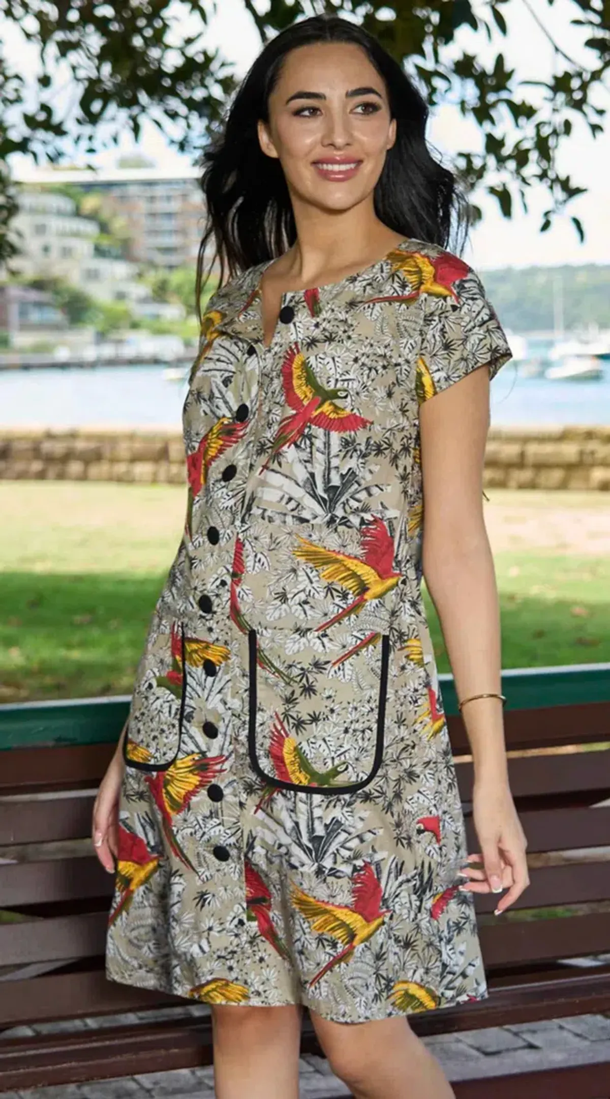 Leona Edmiston Conchita Copacabana Sheath Dress Size XS - Image 4