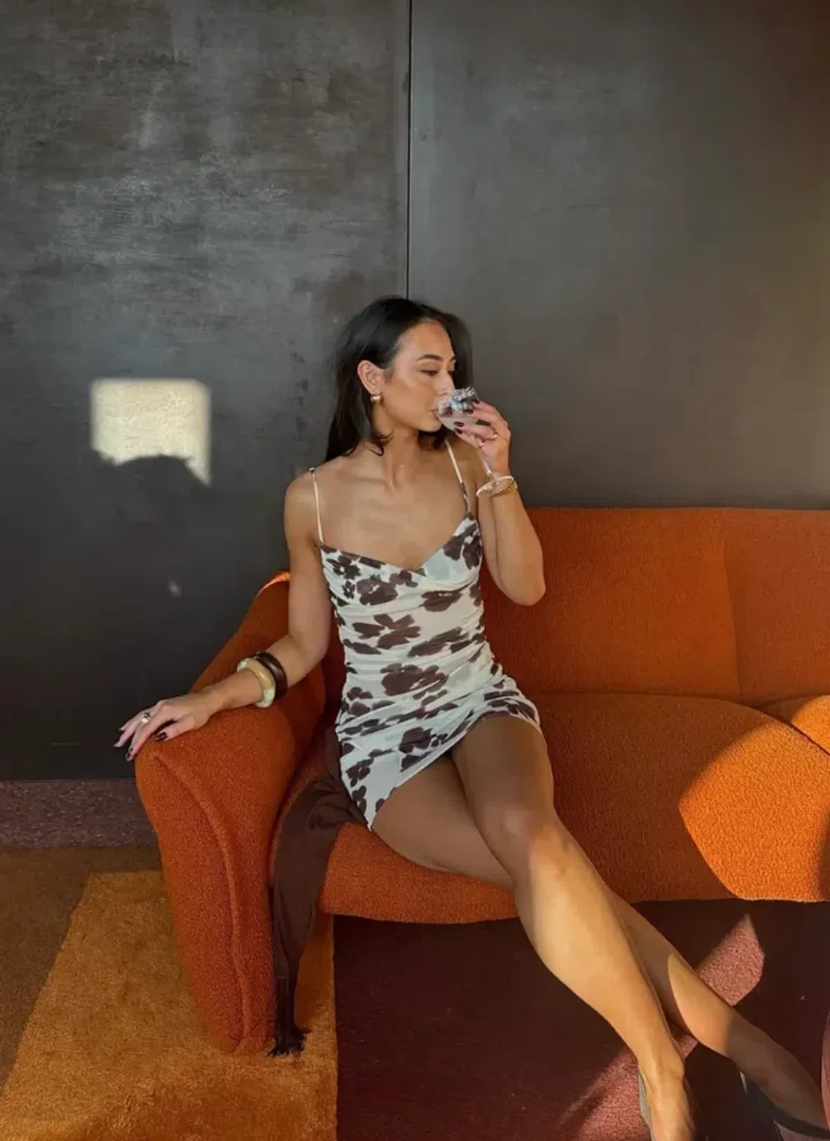 Benni Piper Twist Dress - Coco Blossom Size 8 / Small - Image 2