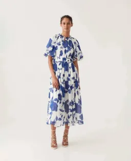 Aje Elysium Blouson Midi Dress (size 8) for rent on The Volte - image 1