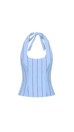 I am Delilah Sabrina Corset & Wrap Skirt in Blue Size 6 for rent on The Volte - image 4