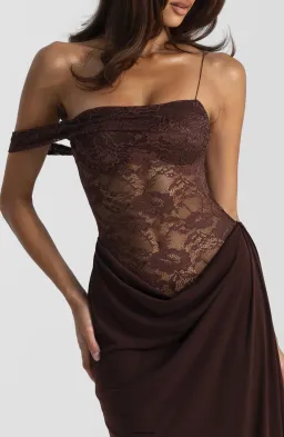 NATALIE ROLT - SLOANE DRESS - ESPRESSO for rent on The Volte - image 2