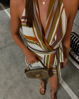 Sir The Label Caprera Wrap Halter Mini Dress Size 2 for rent on The Volte - image 4