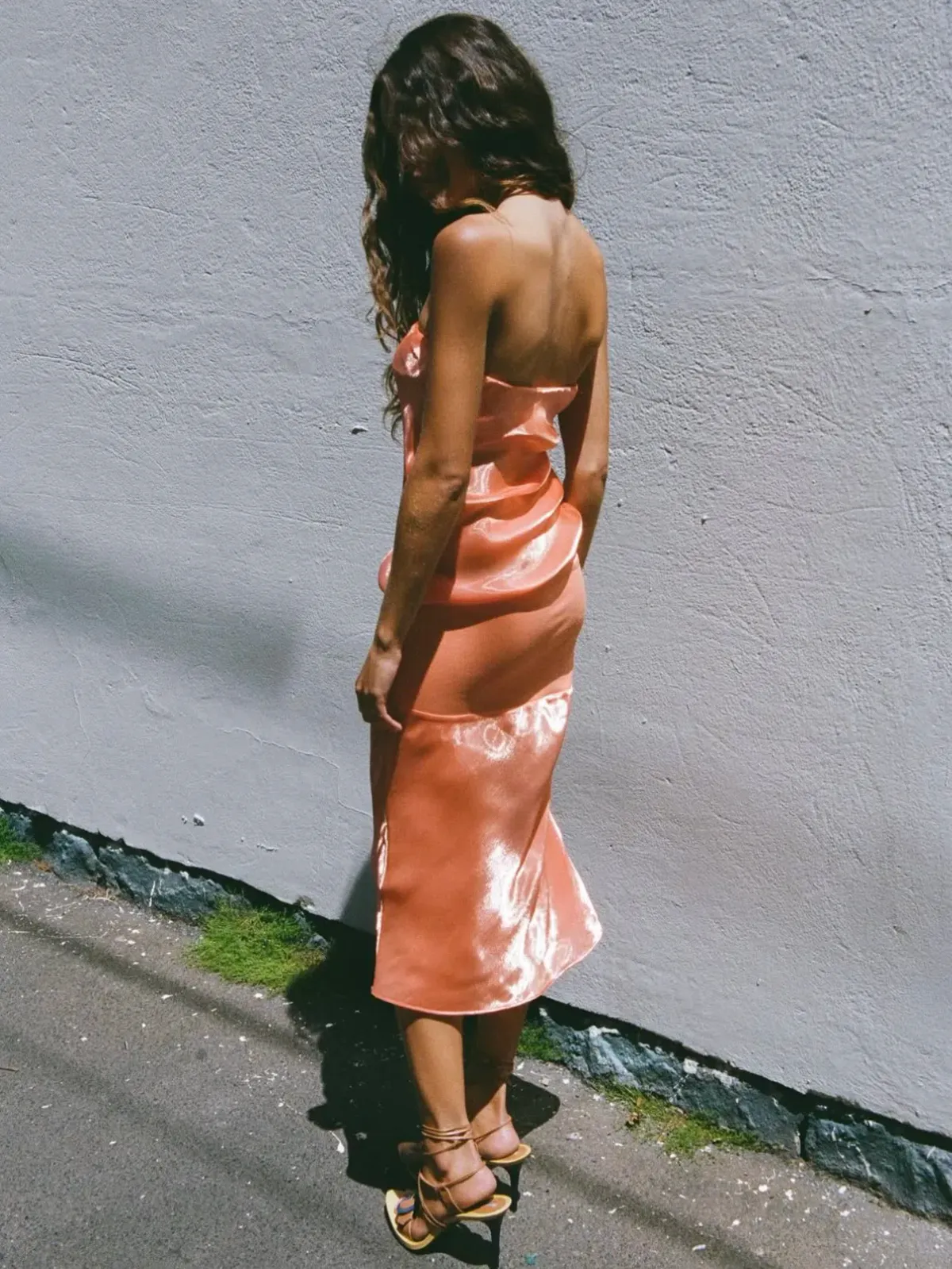 Mode Mischief Studios Melt Panel Dress Orange Size Small - Image 8