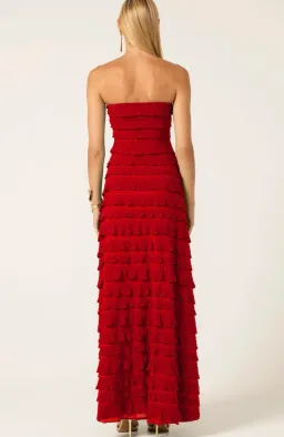 MADDISON MAXI DRESS IN CHERRY for rent on The Volte - image 3