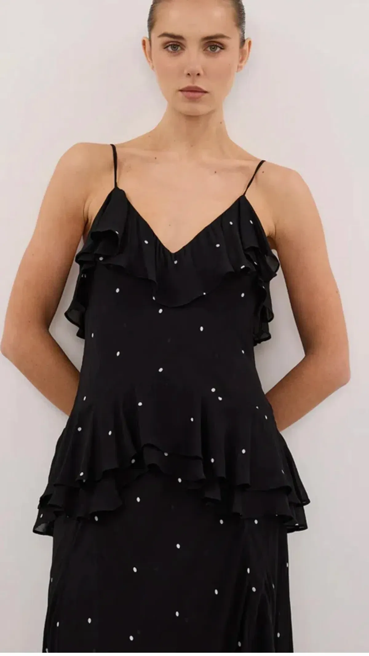 Dissh Melrose Dress s.10 Black Spot Maxi - Image 6