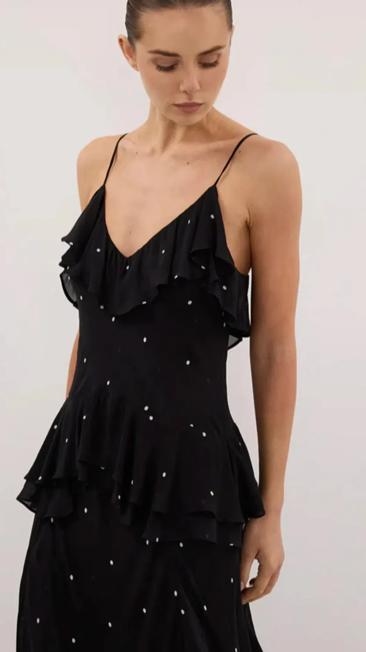 Dissh Melrose Dress s.10 Black Spot Maxi - Image 2