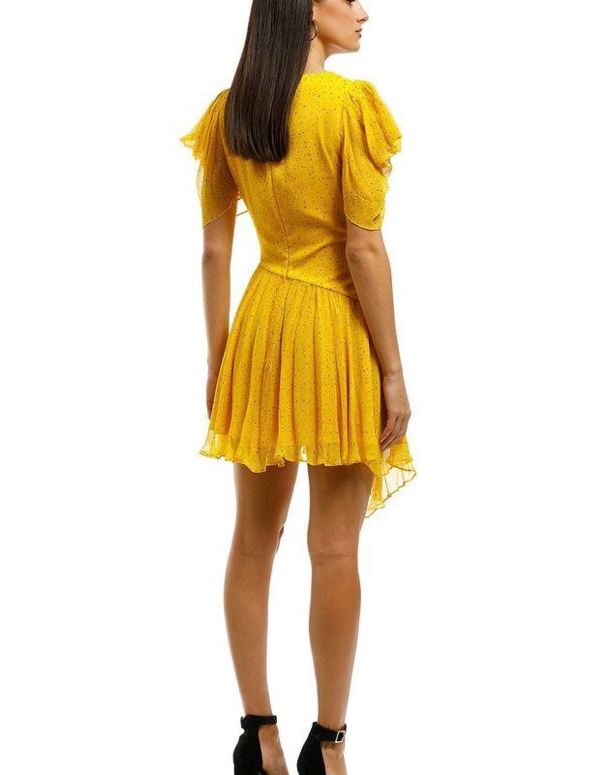  Bec + Bridge Hibiscus Golden Mini Dress - Size 8 - Yellow - Image 2
