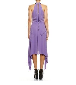 Willow Asymmetric Silk Crepe Dress Size 6 for rent on The Volte - image 3