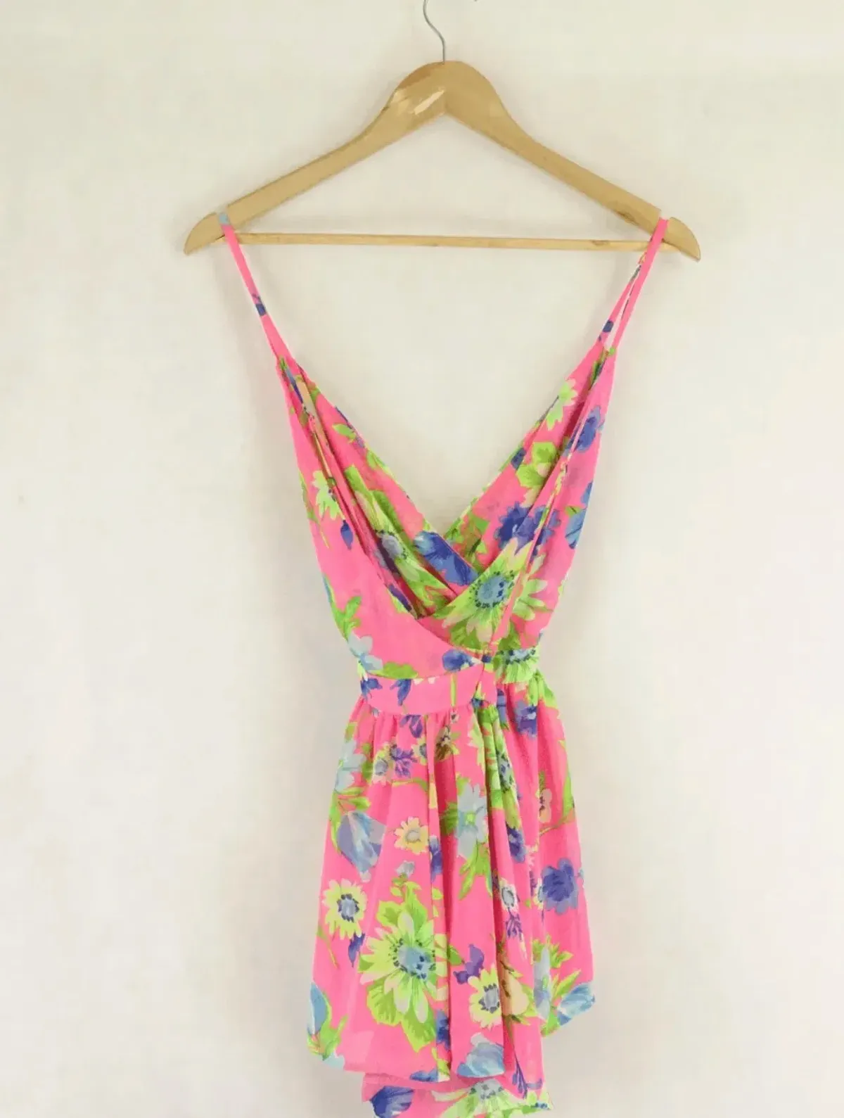 MINKPINK Floral Pink Jumpsuit Size 8 | Mini Length Satin Feel Cocktail & Formal Wear - Image 2