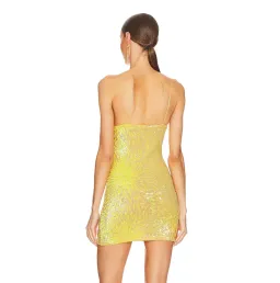 Natalie Rolt Josie Mini Dress Yellow Size 10 for rent on The Volte - image 2