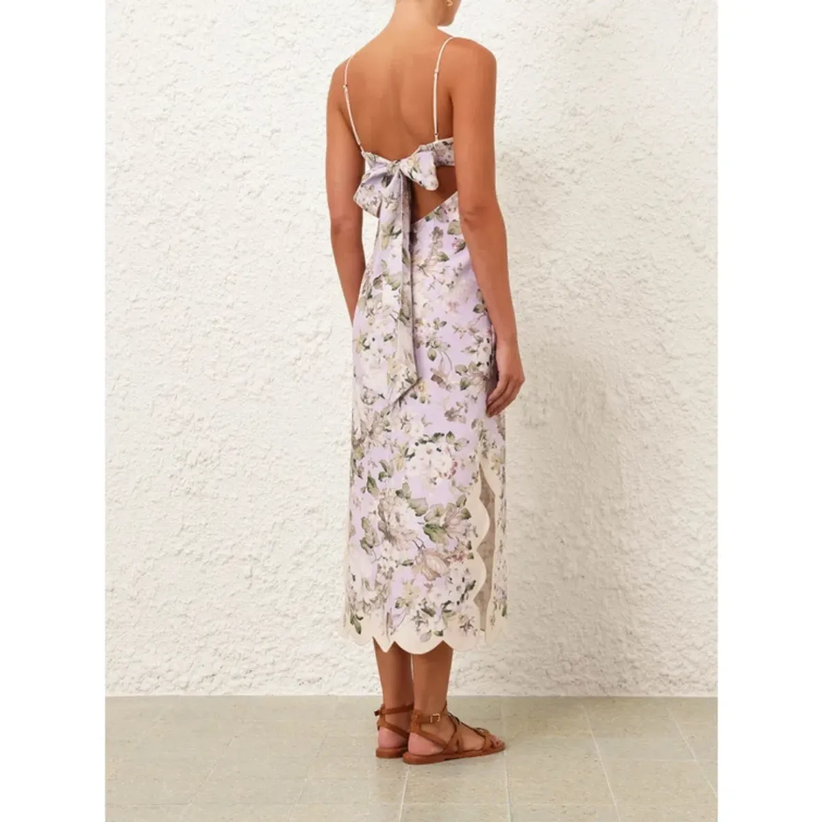 Zimmermann Acacia Scallop Midi Dress - Size 6 - Image 5