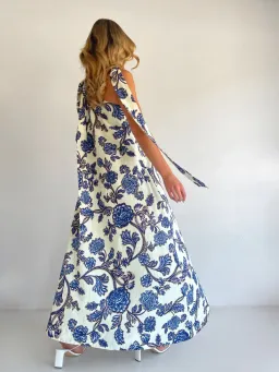 By Nicola Island Maxi Dress size 8 Blue Paisley  for rent on The Volte - image 5