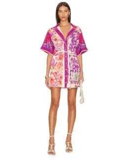 Zimmermann Raie Trimmed Shirt Dress AU Size 2/ 12 for rent on The Volte - image 1