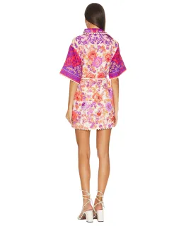 Zimmermann Raie Trimmed Shirt Dress AU Size 2/ 12 for rent on The Volte - image 2