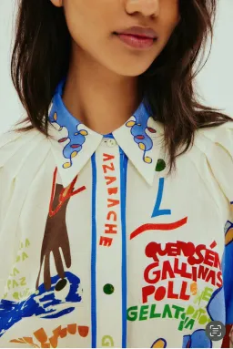 ALEMAIS NADIA MINI SHIRTDRESS PRINT SIZE AU 10 for rent on The Volte - image 5