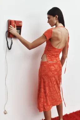 SIR THE LABEL BLANCA TOP & WRAP SKIRT SET SIZE 0 for rent on The Volte - image 5