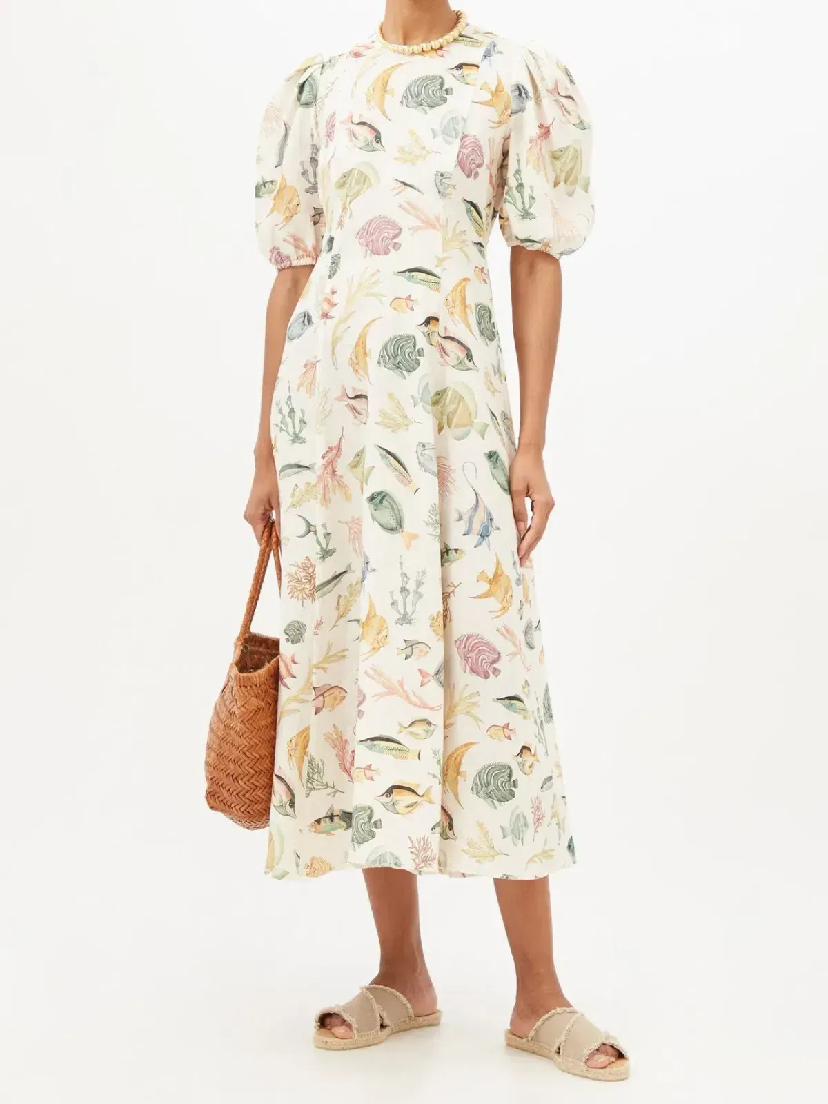 Alemais Wanda Midi Dress Print Size 8 - Image 1