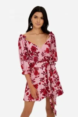 Sheike Valentine Mini Dress Floral Size 16  for rent on The Volte - image 1