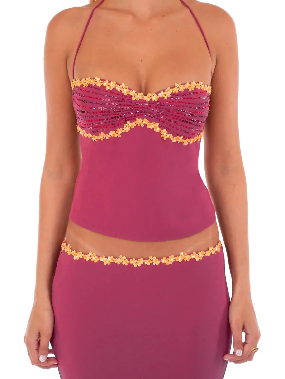 I Am Delilah Jemima Set Halter and Midi Skirt Size M - Image 4