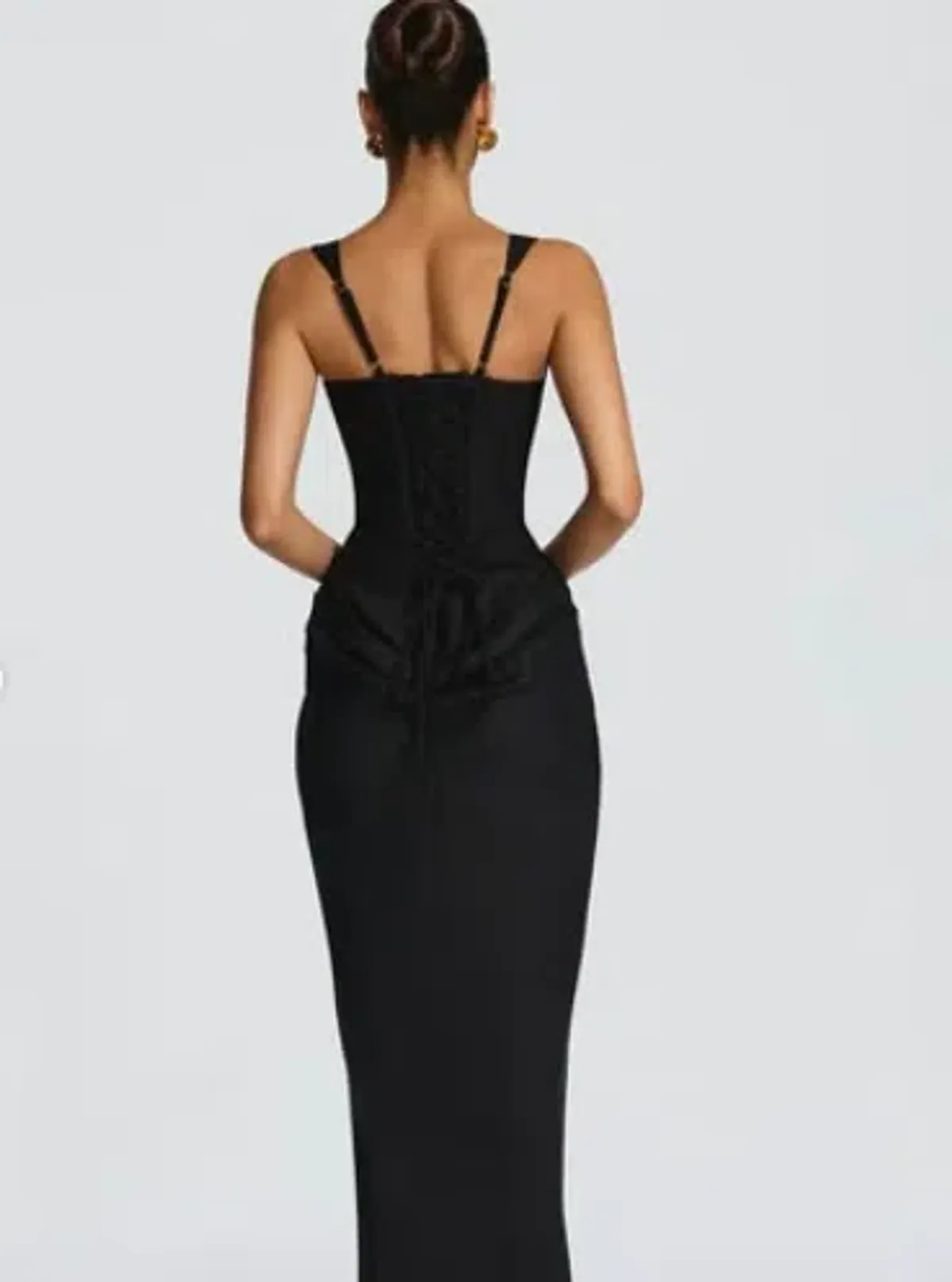 BABYBOO CORNELIA MAXI DRESS BLACK - Image 2
