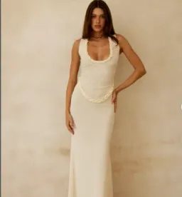 Amelie Teje Miro Maxi Dress in Butter 8 for rent on The Volte - image 1