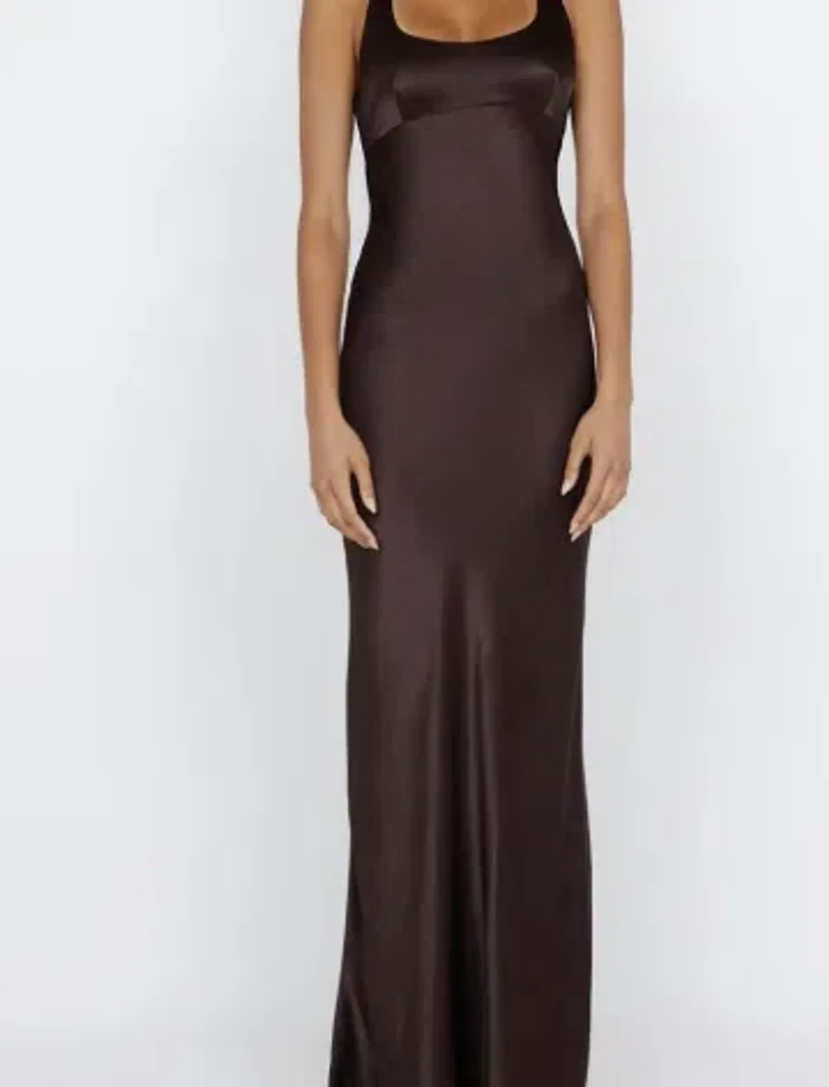 Bec + Bridge Maxina Crossover Dress in Dark Chocolate 6 - Image 1