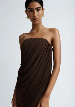 Anna Quan Zella Dress Espresso AU Size 8 for rent on The Volte - image 4
