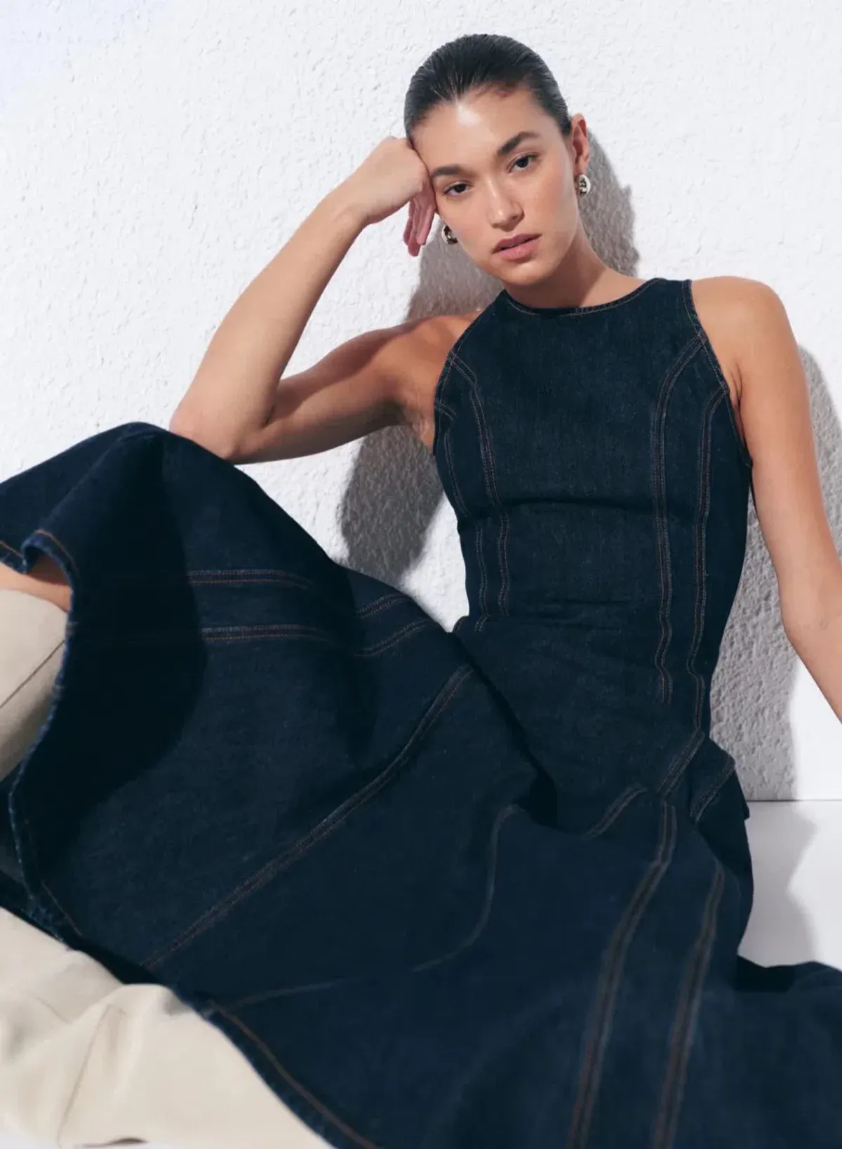 ANNA QUAN Bianca Dress Indigo Denim 8 AU - Image 2