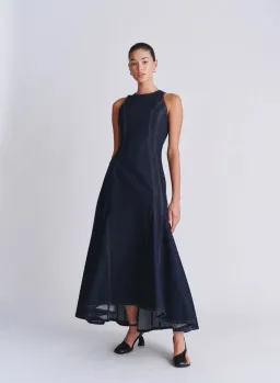 ANNA QUAN Bianca Dress Indigo Denim 8 AU for rent on The Volte - image 3