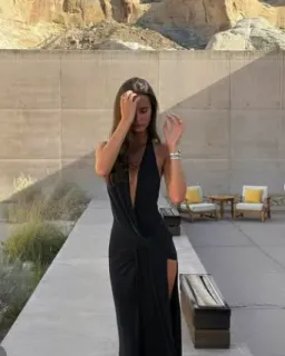  Natalie Rolt Winona Gown black 8 for rent on The Volte - image 1