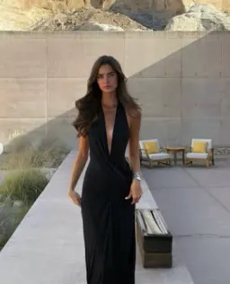  Natalie Rolt Winona Gown black 8 for rent on The Volte - image 2