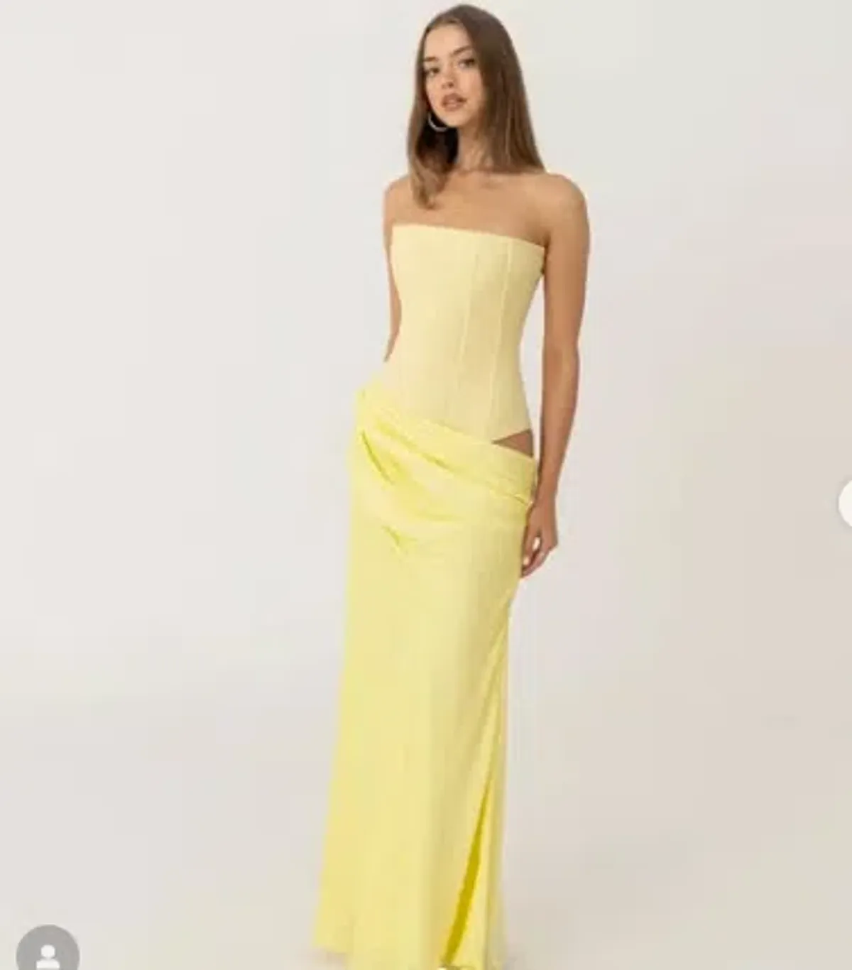 HNTR The Label Huxley Gown in Lemon 10 - Image 2