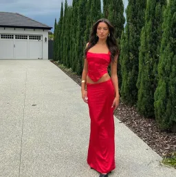 I am Delilah Valerie Set red size 6 for rent on The Volte - image 1