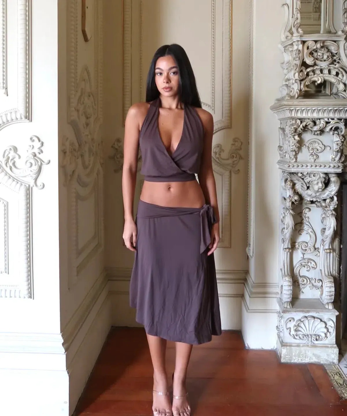 Sasha therese Luna Midi Set brown 8 - Image 2