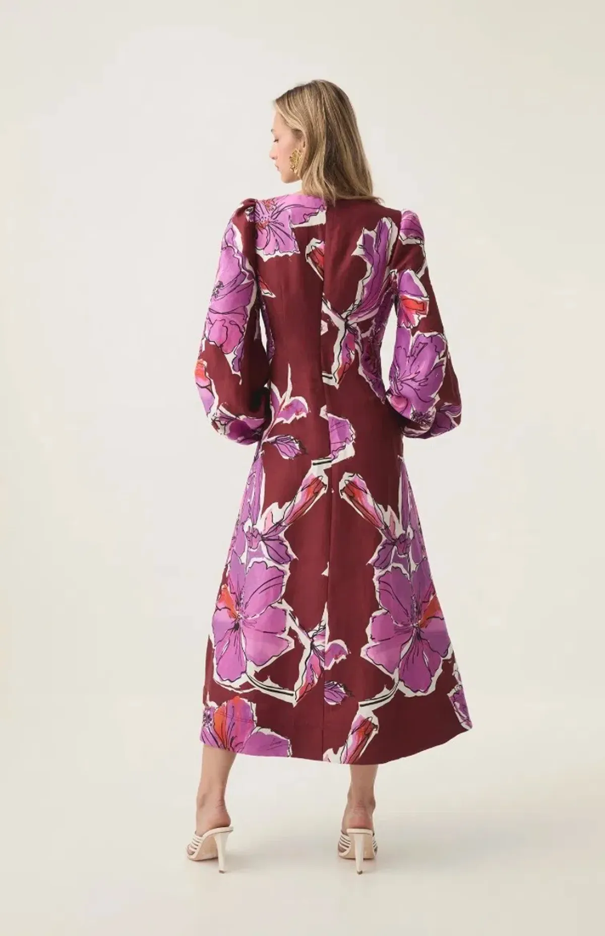 Aje INFLORESCENCE MIDI DRESS Size 8 with pockets  - Image 3