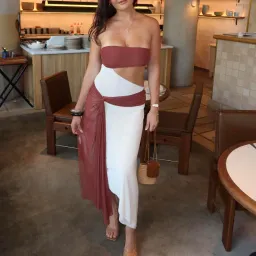 Bec and Bridge Ayla Strapless Dress Butter Cream Size 8 for rent on The Volte - image 1