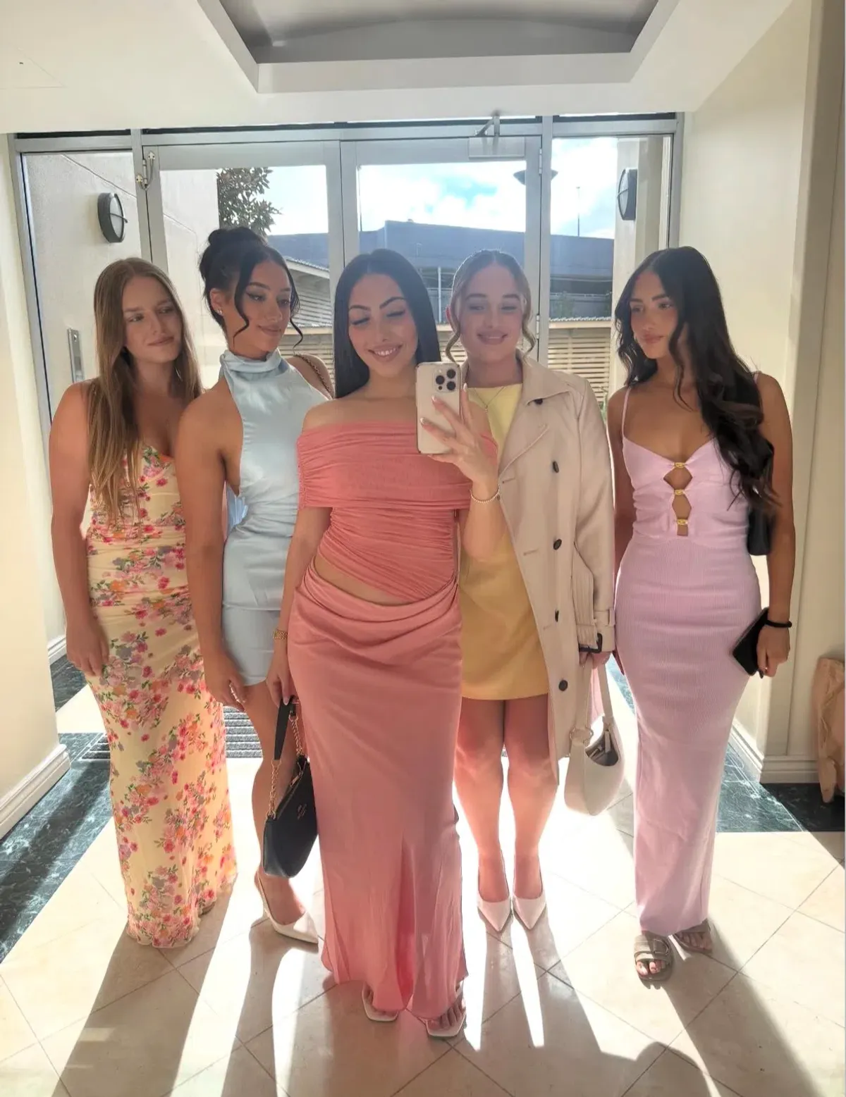 BENNI Nico Off The Shoulder Maxi in Candy Floss size 10 - Image 2