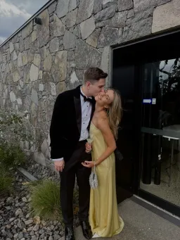 Anna Quan Delfina Dress - Champagne size 6 for rent on The Volte - image 4