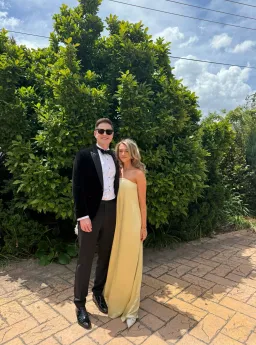 Anna Quan Delfina Dress - Champagne size 6 for rent on The Volte - image 2