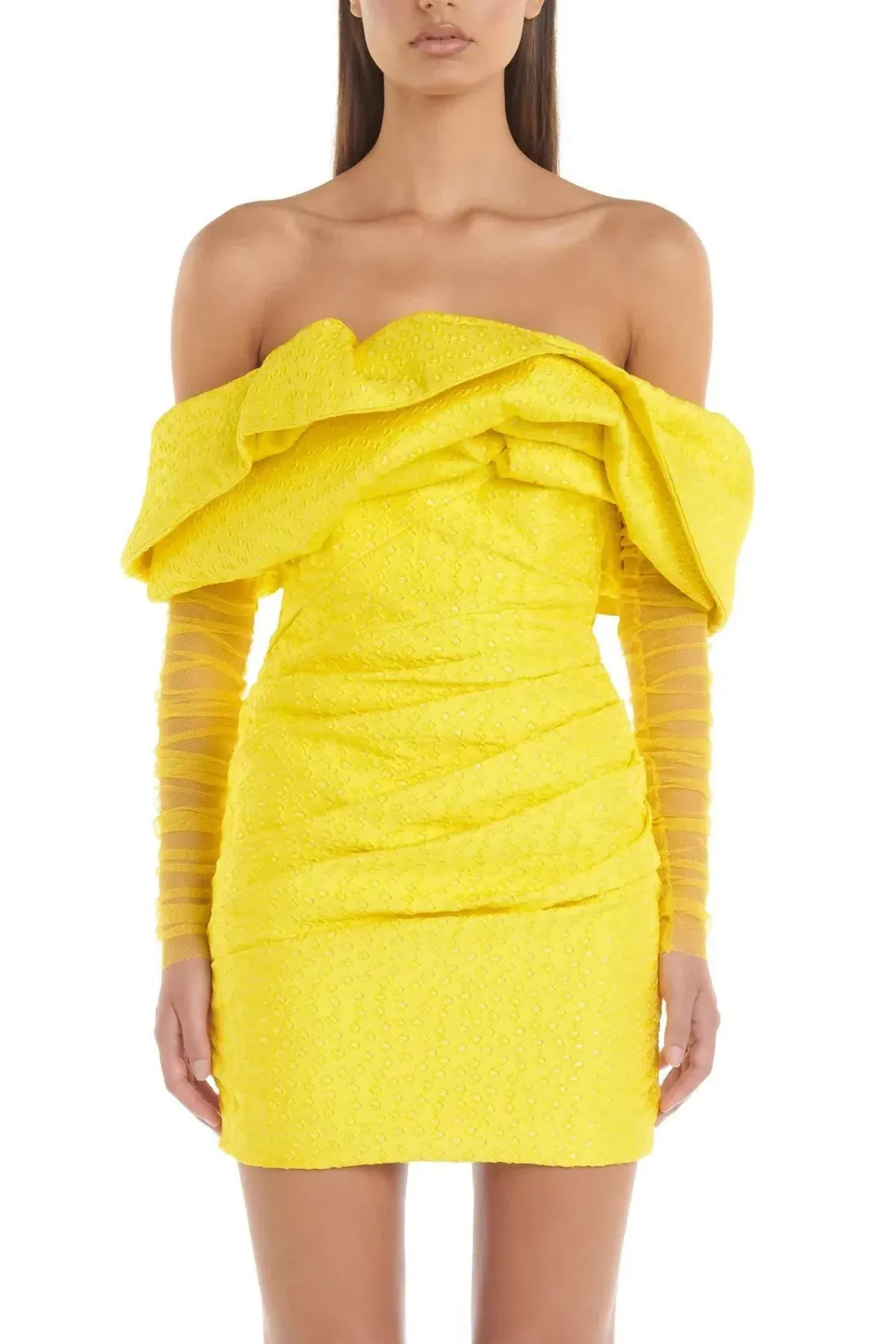 ELIYA THE LABEL OSCAR DRESS YELLOW SIZE XS - Image 3