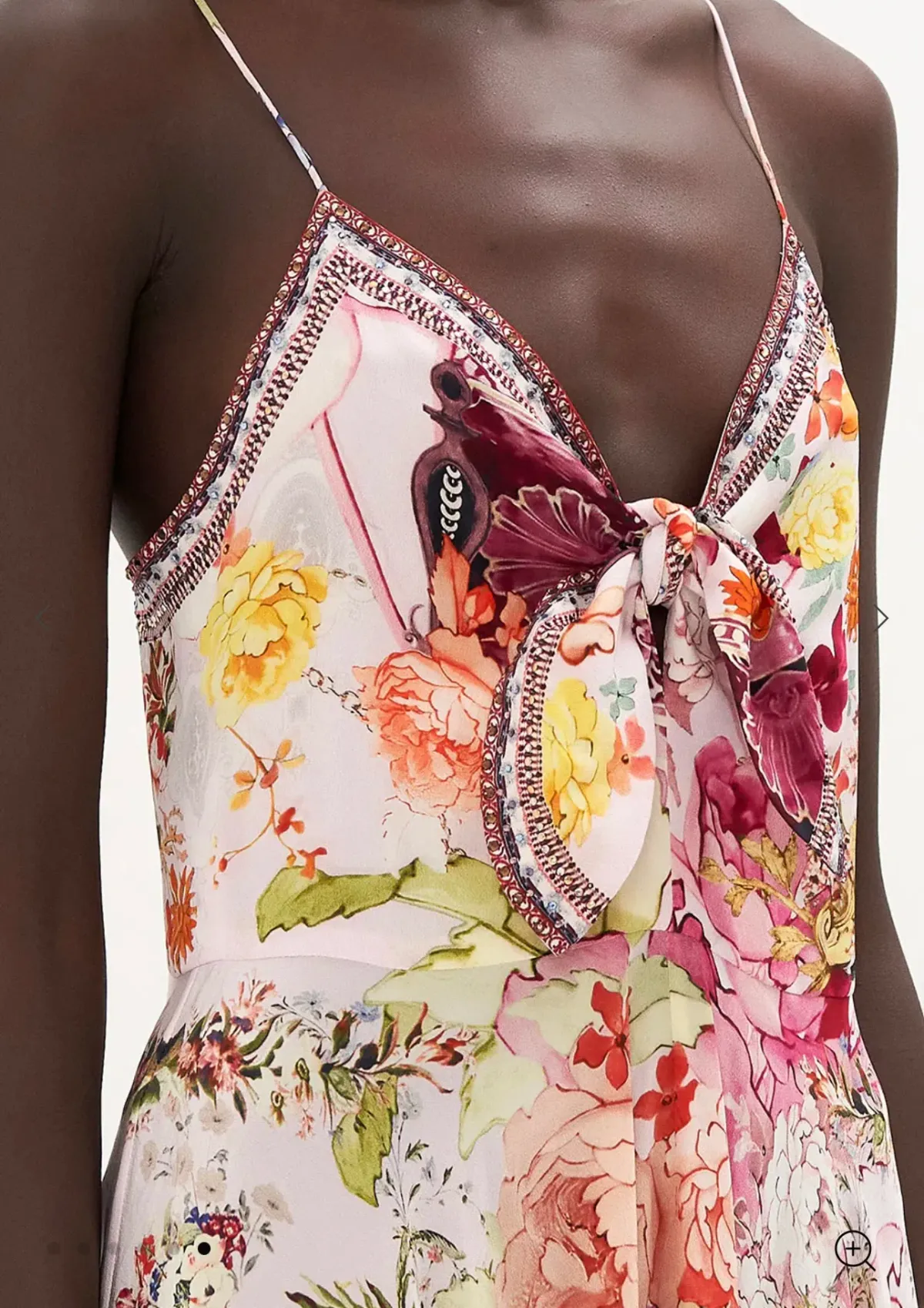 CAMILLA LONG TIE FRONT MAXI DRESS - ST GERMAINS GIRL - Image 4