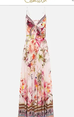 CAMILLA LONG TIE FRONT MAXI DRESS - ST GERMAINS GIRL for rent on The Volte - image 2