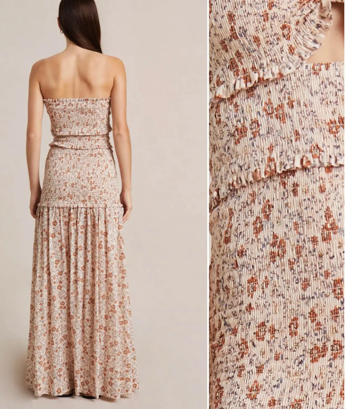 Вес & Bridge Janice Smocked Ruffle Maxi Dress - Image 5