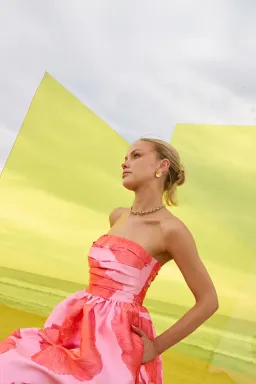 Pasduchas Kalani Strapless Midi Size 8 for rent on The Volte - image 5