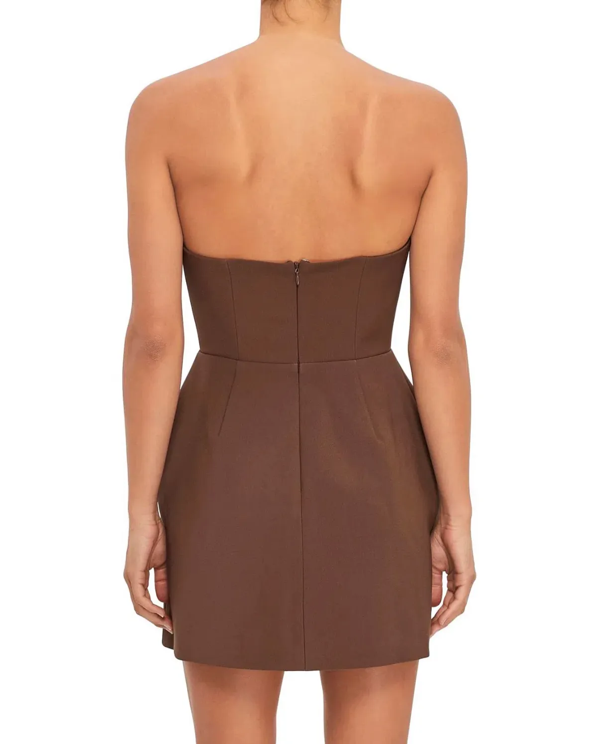 Odd muse brown strapless mini dress in a Extra Large  - Image 2