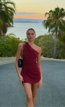 Kosta Kulture Kaia Dress Wine Size S for rent on The Volte - image 1