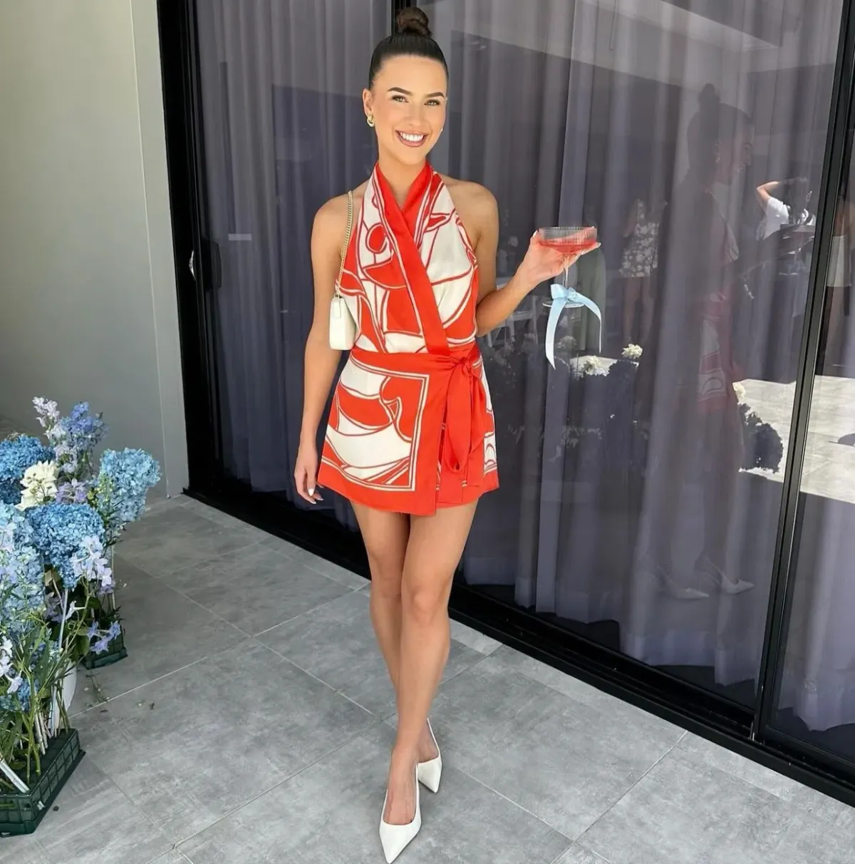 SIR. Ramona Wrap Mini Dress Size 0 (6) - Image 3